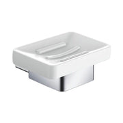 PORTA SAPONE LEAF IN ALLUMINIO/ CERAMICA