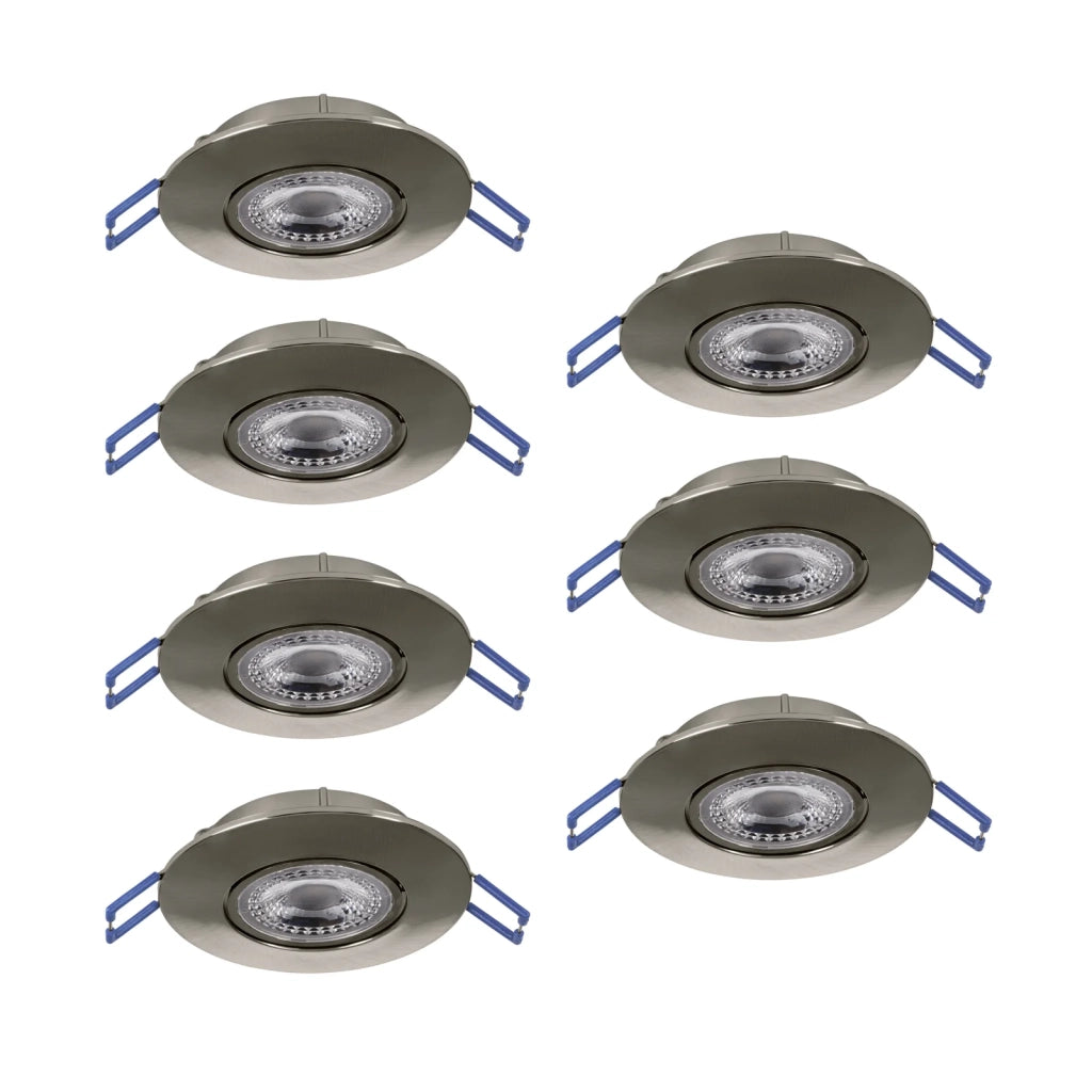 Faretto Incasso Moderno Gedrez Plastiche Grige Trasparente Led 4,9W 3640Lm