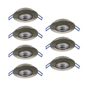 Faretto Incasso Moderno Gedrez Plastiche Grige Trasparente Led 4,9W 3640Lm