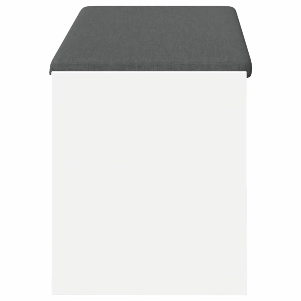Panca per ingresso con cuscino Bianco 103 x 38 x 45 cm 891584
