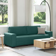 Divano a 3 Posti Verde Scuro 220x77x82 cm in Tessuto 4105181