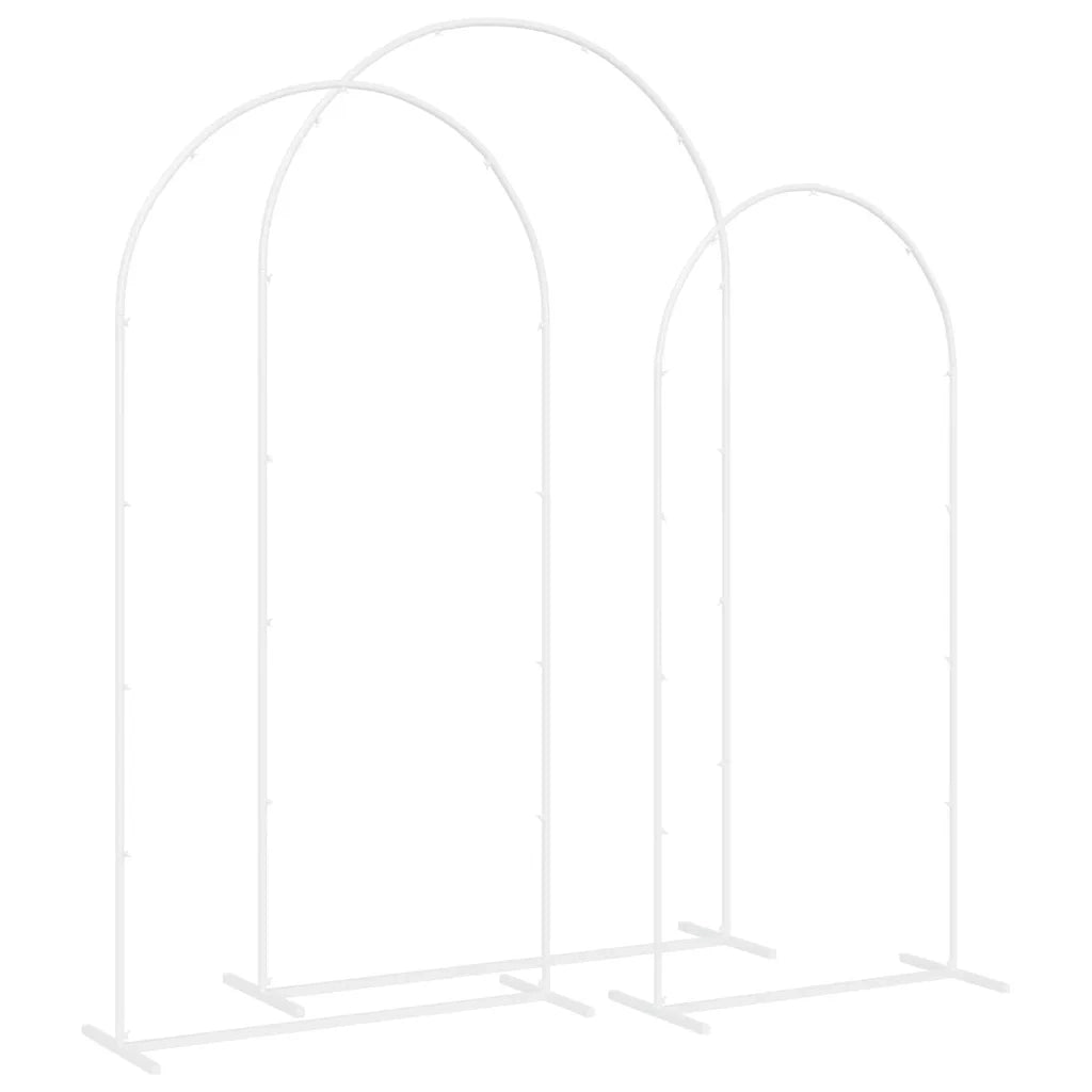 Arco Nuziale 3 pcs Bianco Acciaio 42023037