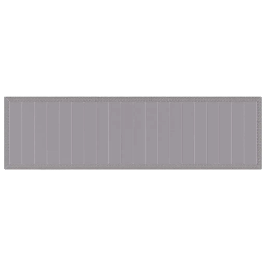 Set da Pranzo per Giardino 13 pcs Grigio chiaro Rattan Polt