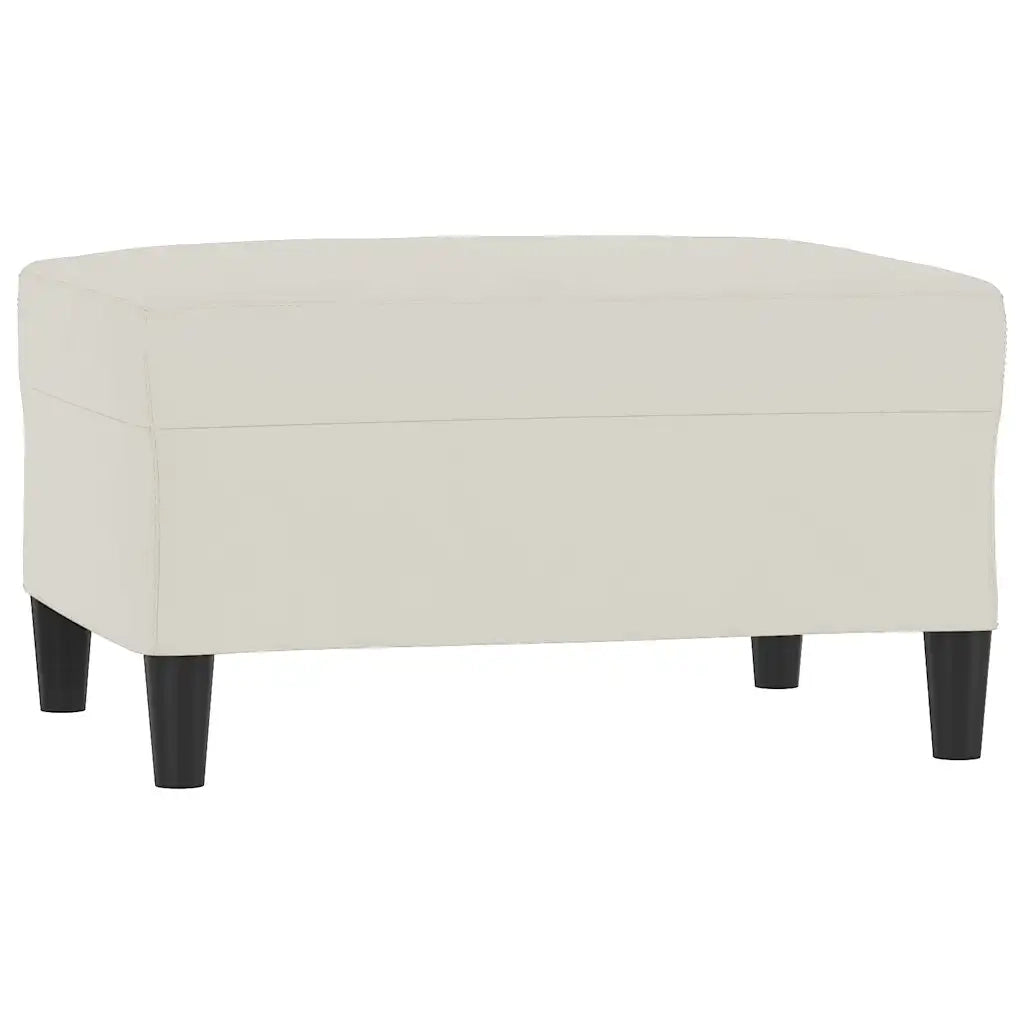Set di Divani 3 pz con Cuscini Crema in Velluto 3201514