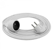 Prolunga elettrica bianca 1 presa 5 m terra 16A