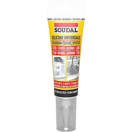 SILICONE UNIVERSALE IN BLISTER SOUDAL 60 ml - Trasparente - SOUDAL