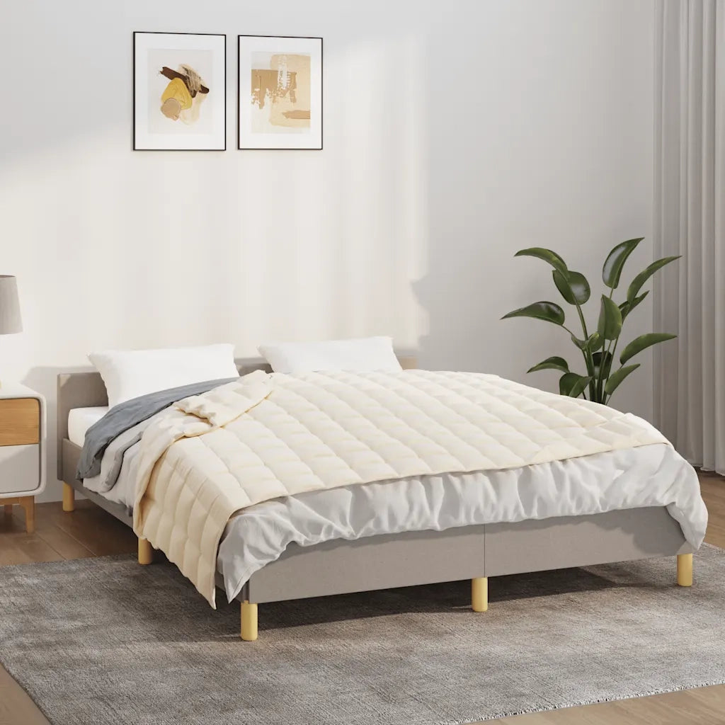 Coperta Ponderata Crema Chiaro 138x200 cm 6 kg Tessuto 350808