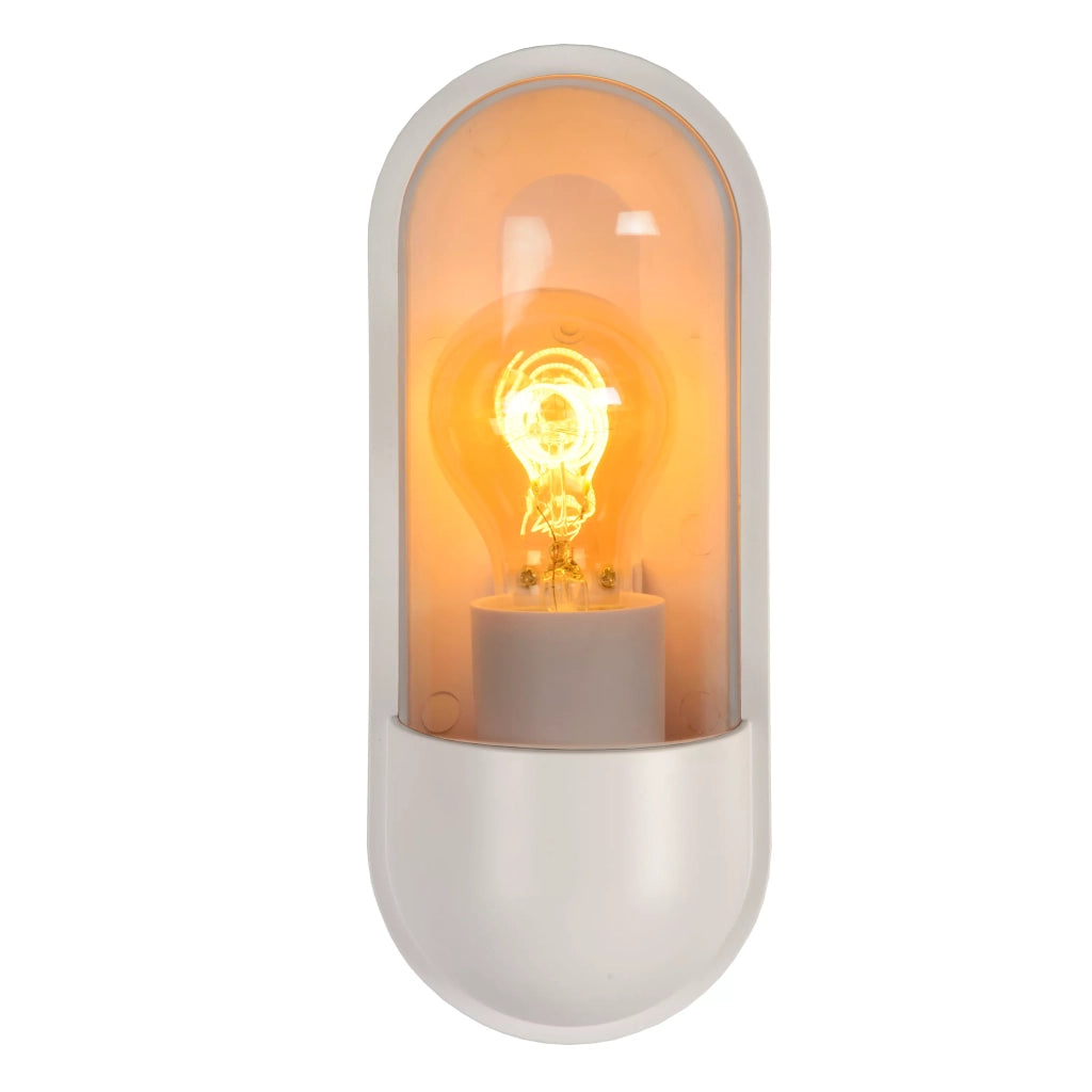 Applique esterna bianca E27 40W IP65 Capsule Lucide