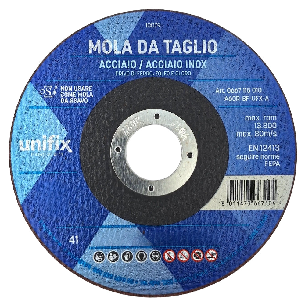 Disco taglio top sottile per acciaio inox lamiere sottili e materiale plastici *** misura Ø 230 x 2,5 x 22 mm, confe...
