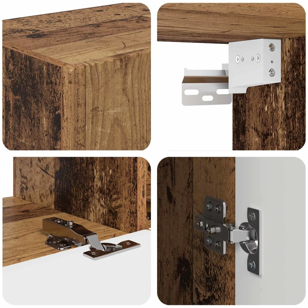 Set mobile TV 3 pcs Legno vecchio Legno multistrato 3408995