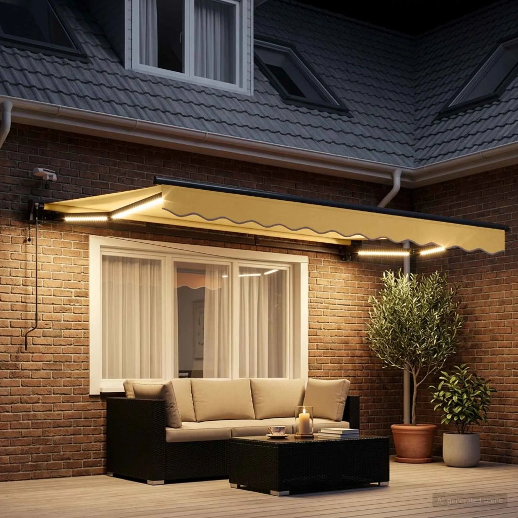 Tettuccio Elettrico Retrattile Sabbia 3 x 2,5 m 3425920