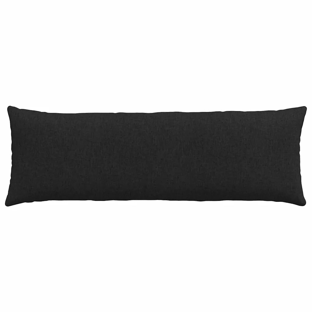 Cuscini da Divano 2 pz-Set di 2 Cuscini per Sofa Nero 120 x 40 cm Tessuto 315139