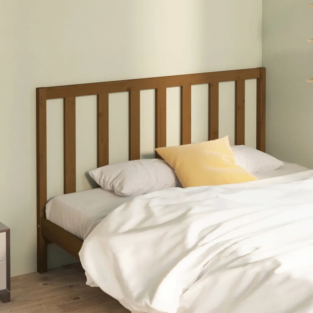 Testiera | Testata per Letto ambra 156x4x100 cm in Legno Massello di Pino