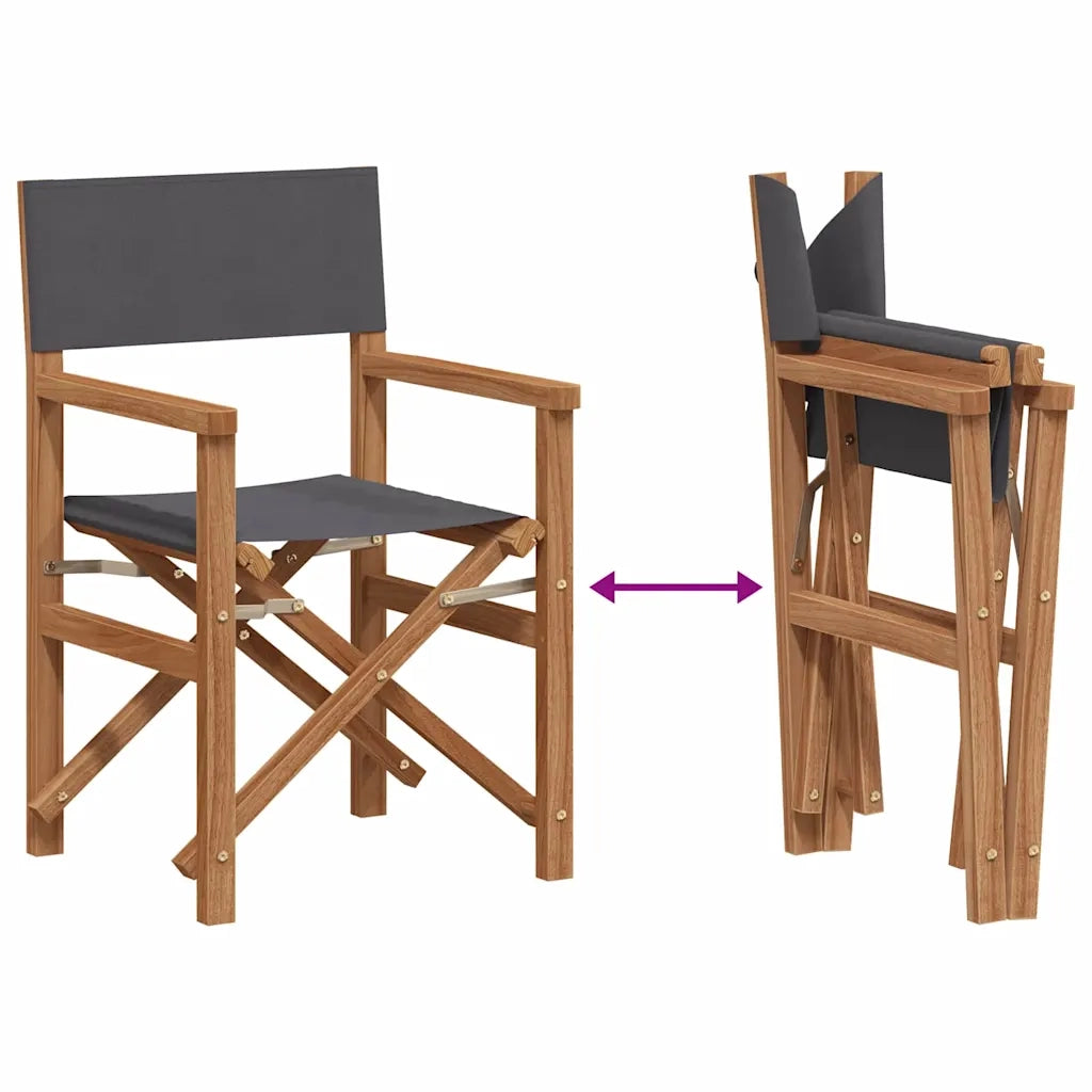 Sedia da pranzo Grigio 56 x 54 x 87 cm Legno di teak solido 42008018