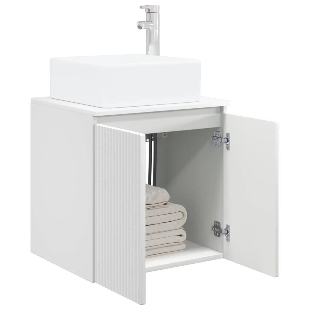 Mobile Lavabo da Parete Bianco 49,5 x 41 x 63 cm 890402