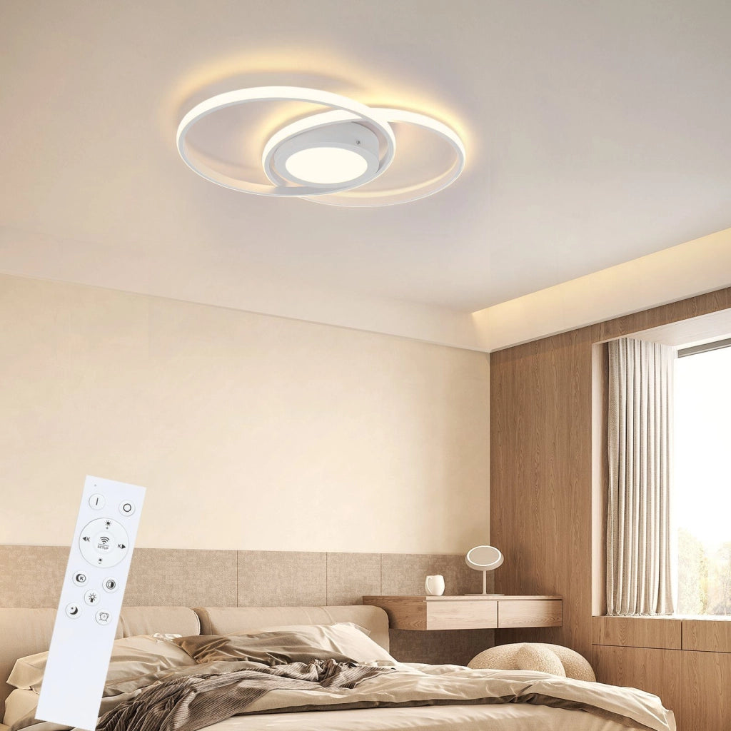 ZMH Lampada da soffitto LED 48W dimmerabile telecomando per interni