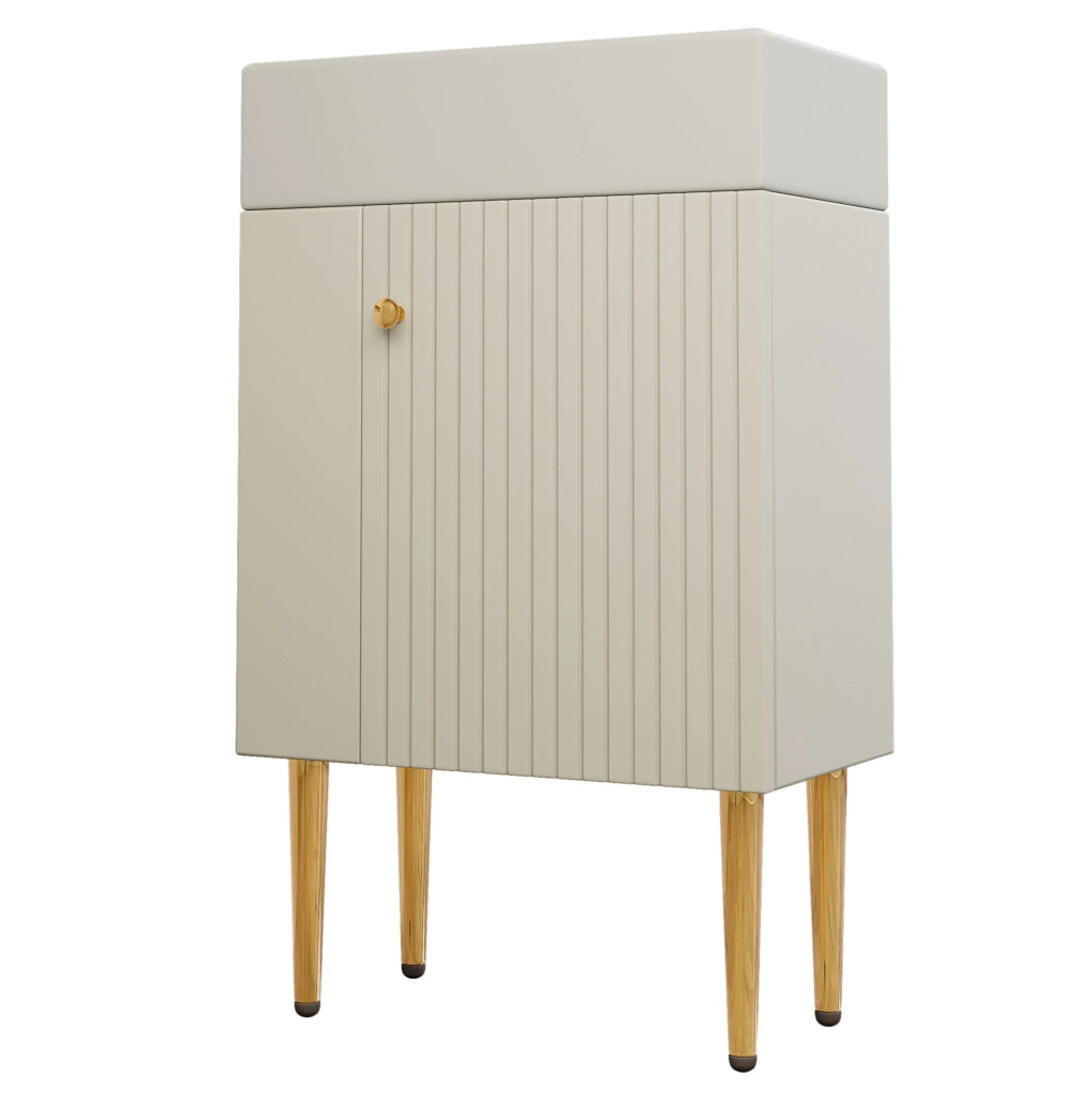 Mobile bagno con lavabo integrato; pannello tridimensionale; MDF; bianco