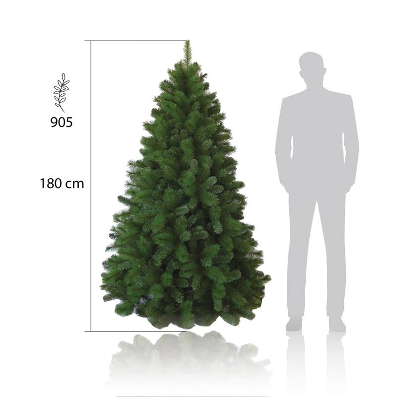 MAURY'S ALBERO DI NATALE EVEREST/CANADA COLORE VERDE ARTIFICIALE 180 CM