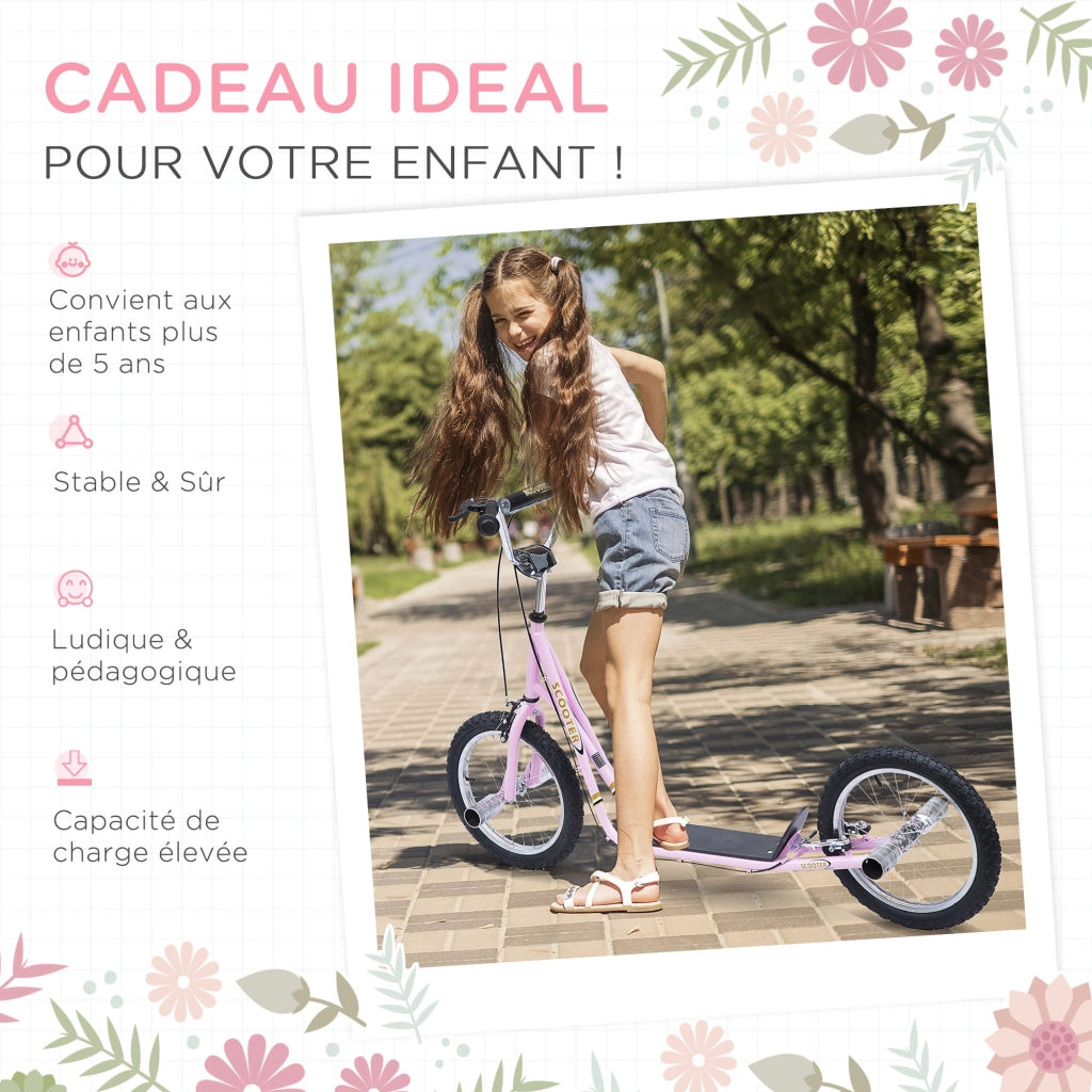 Trottinette con Ruote Pneumatiche 41 cm ¨C Minimal ¨C Rosa