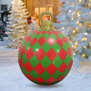 Decorazione di Natale inflatabile 68cm - Impermeabile - Esterna - Decorazione di giardino - Decorazione di giardino duratura in PVC - Decorazione di Natale esterna