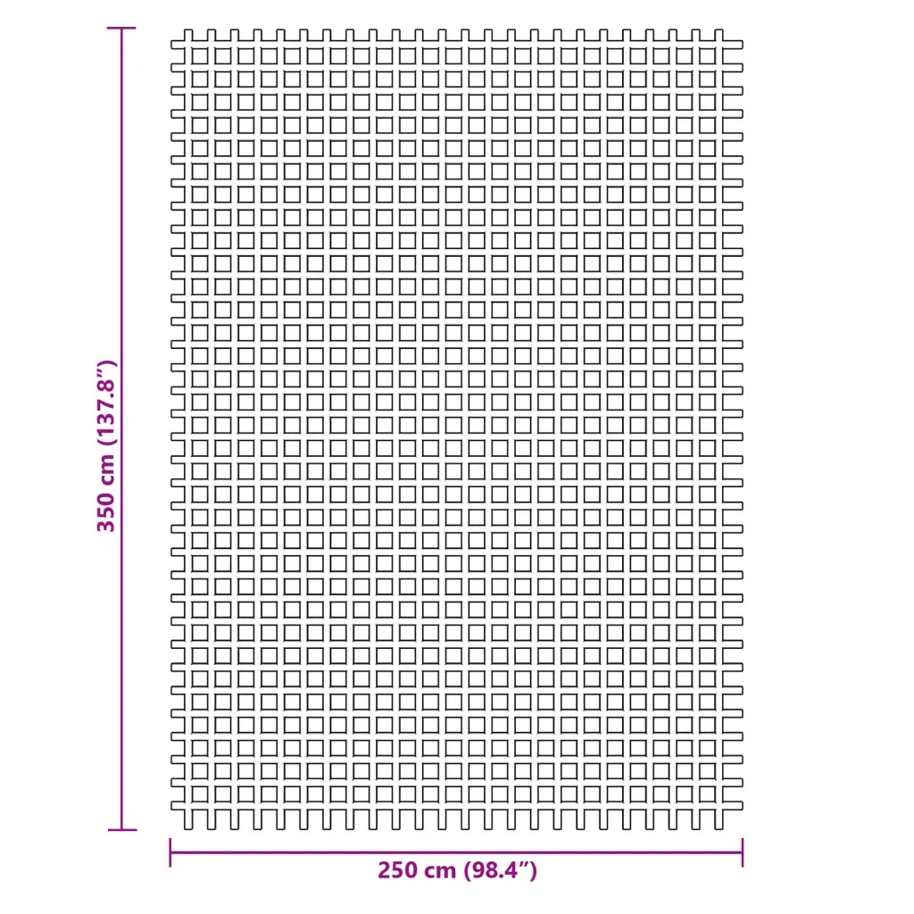 Tappeto da Tenda Blu 3,5x2,5 m 4008458