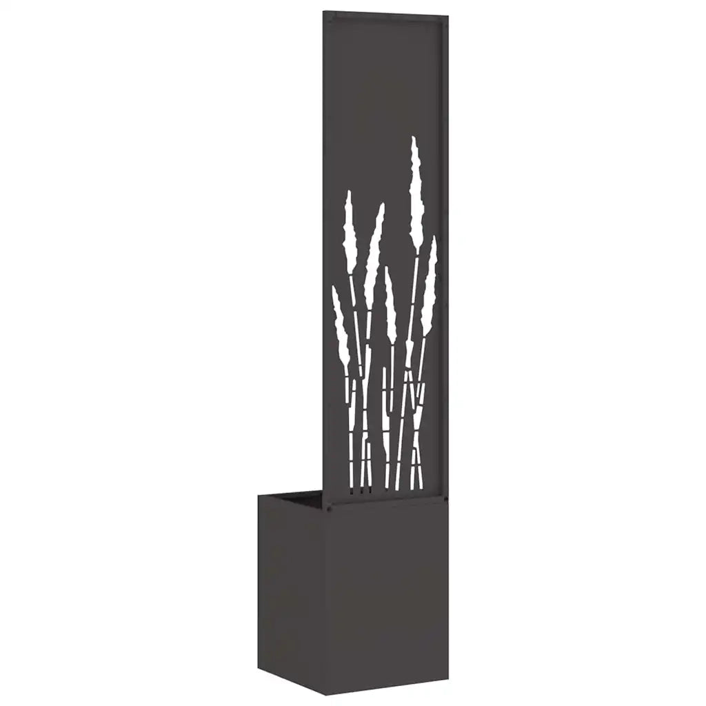 Schermo per privacy in giardino Traforo Nero 32 x 32 x 150 cm 876392