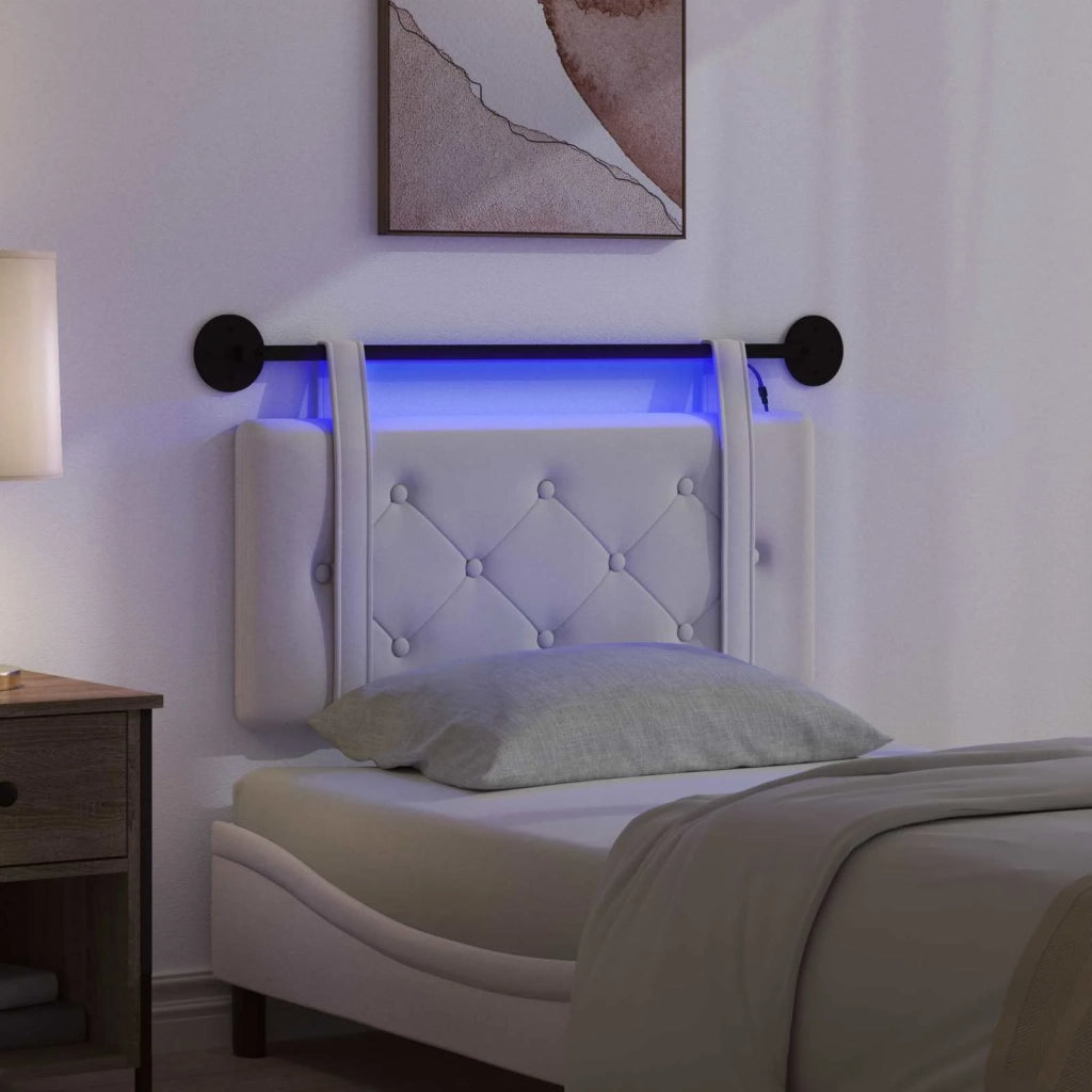 Testiera sospesa Con luce LED Crema Velluto 3424065