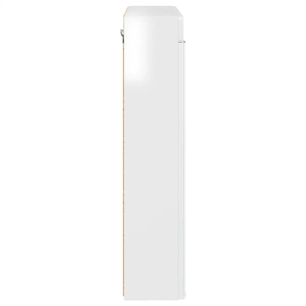 Mobiletto per specchio da Bagno | Armadio da bagno con porta TULUM Bianco Lucido