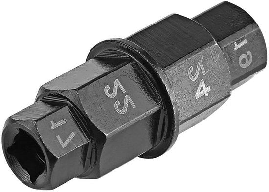 Adattatore per Asse Anteriore Motocicletta Socket 17 19 22 Chiave di Fissaggio Smontaggio Montaggio 24mm - Asse Anteriore Motocicletta