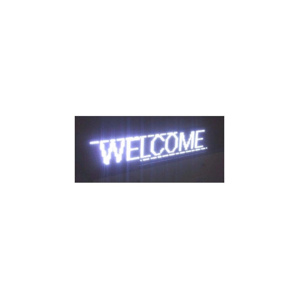 Trade Shop - Insegna Luminosa A Led Scritta Personalizzata Scorrevole Luce Bianca 100 X 20 Cm -