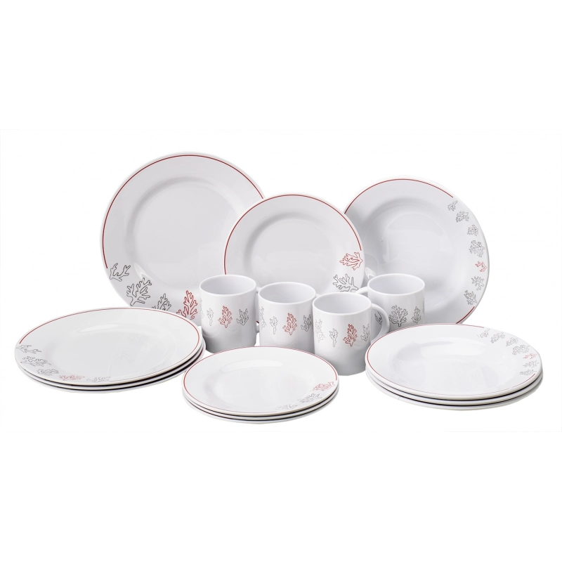 CORAL REEF SET PER 4 PERSONE TABLEWARE FOR 4 PERSONS