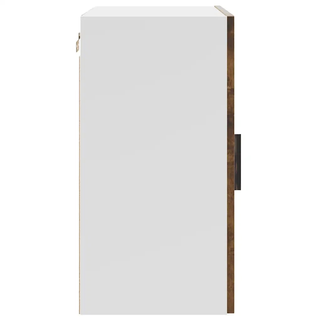Pensili da Cucina 2 pz-Mobile Cucina da Parete Porto Rovere Fumo in Legno Multistrato