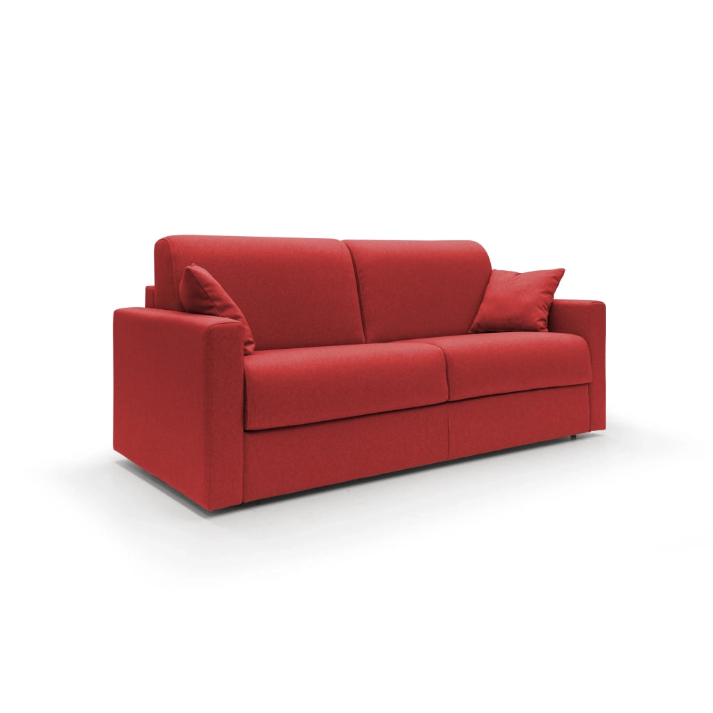 Chris Divano letto matrimoniale tessuto impermeabile 186 cm rosso