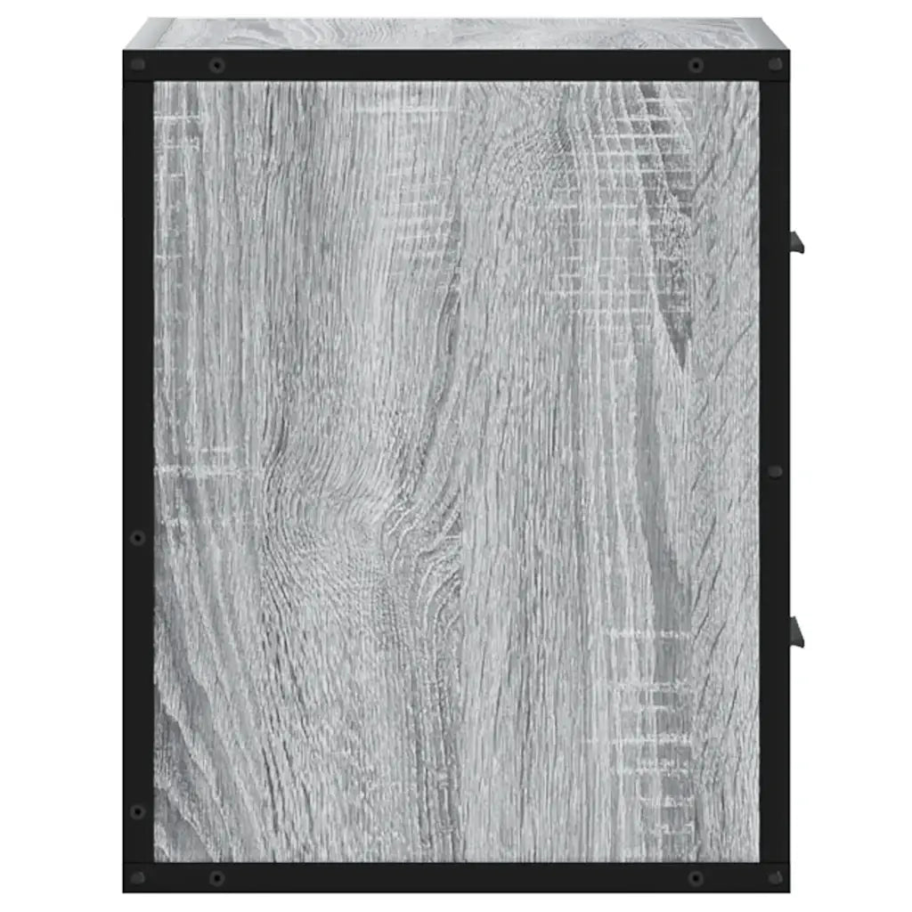 Comodini a Muro 2 pz Grigio Sonoma 40x31x39,5 cm 848731