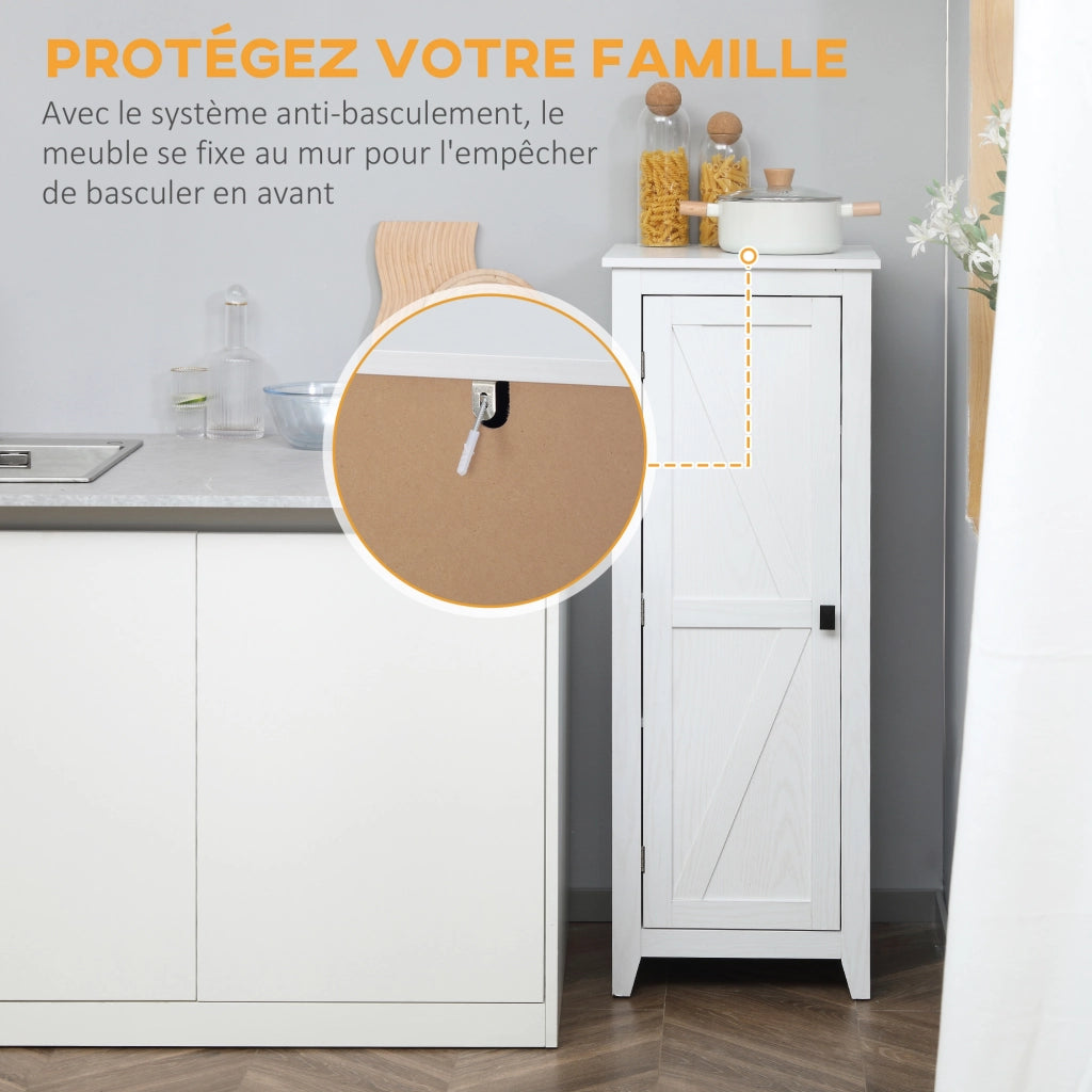 Armadio da Cucina ¨C zephmum ¨C Bianco, Legno, Multiuso, 120 cm