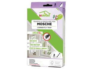 TRAPPOLA ANGOLARE PER MOSCHE- - conf.pz.2 - 12 pezzi INVERDE
