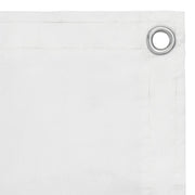 Paravento da Balcone-Pannello per balcone Bianco 75x400 cm in Tessuto Oxford