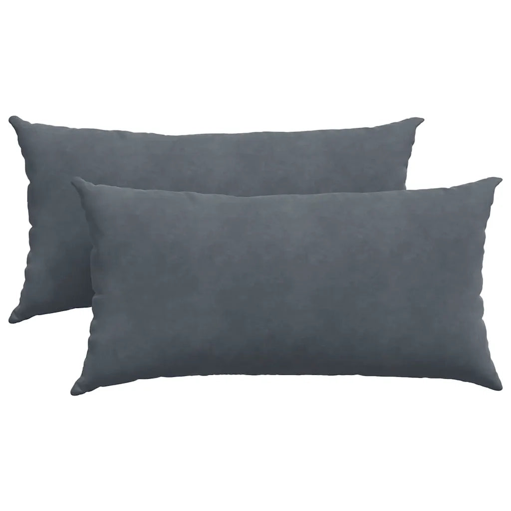Cuscini da Divano 2 pcs Grigio scuro 80 x 40 cm 42013714