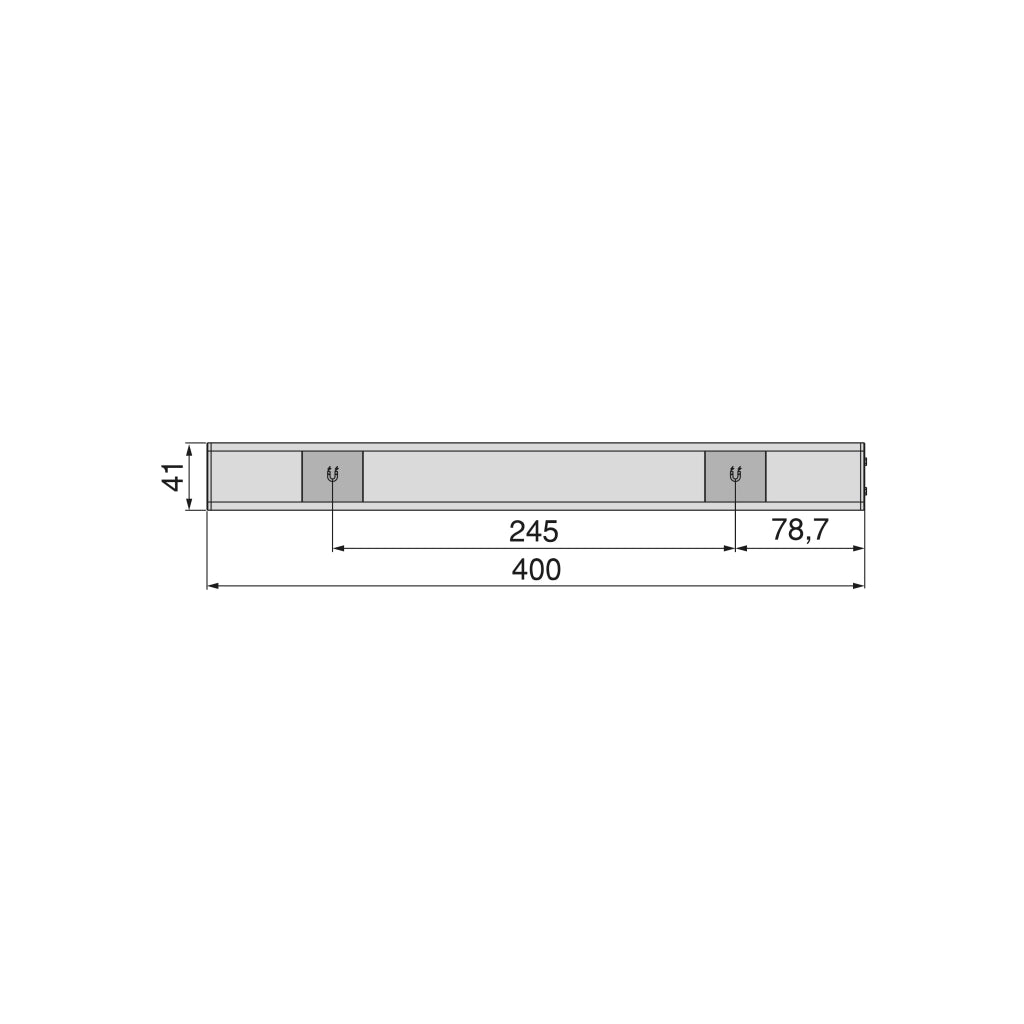 Lampada Led Ricaricabile Sensore Switch 400 mm Emuca Kaus