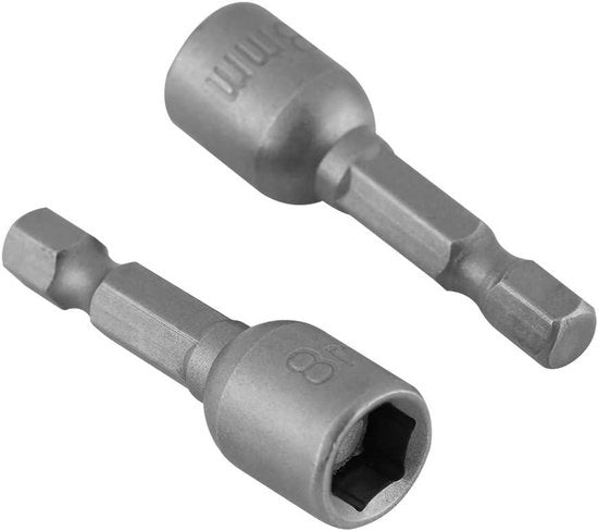 Set di adattatori a magnete con chiave a magnete a 10 pezzi e foro a 6 facce per 1/4 pollice