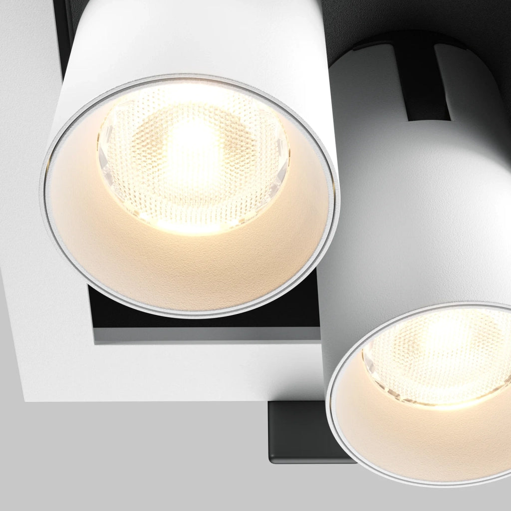Maytoni Lampada da Incasso Magnum 1 luce LED integrato bianco alluminio