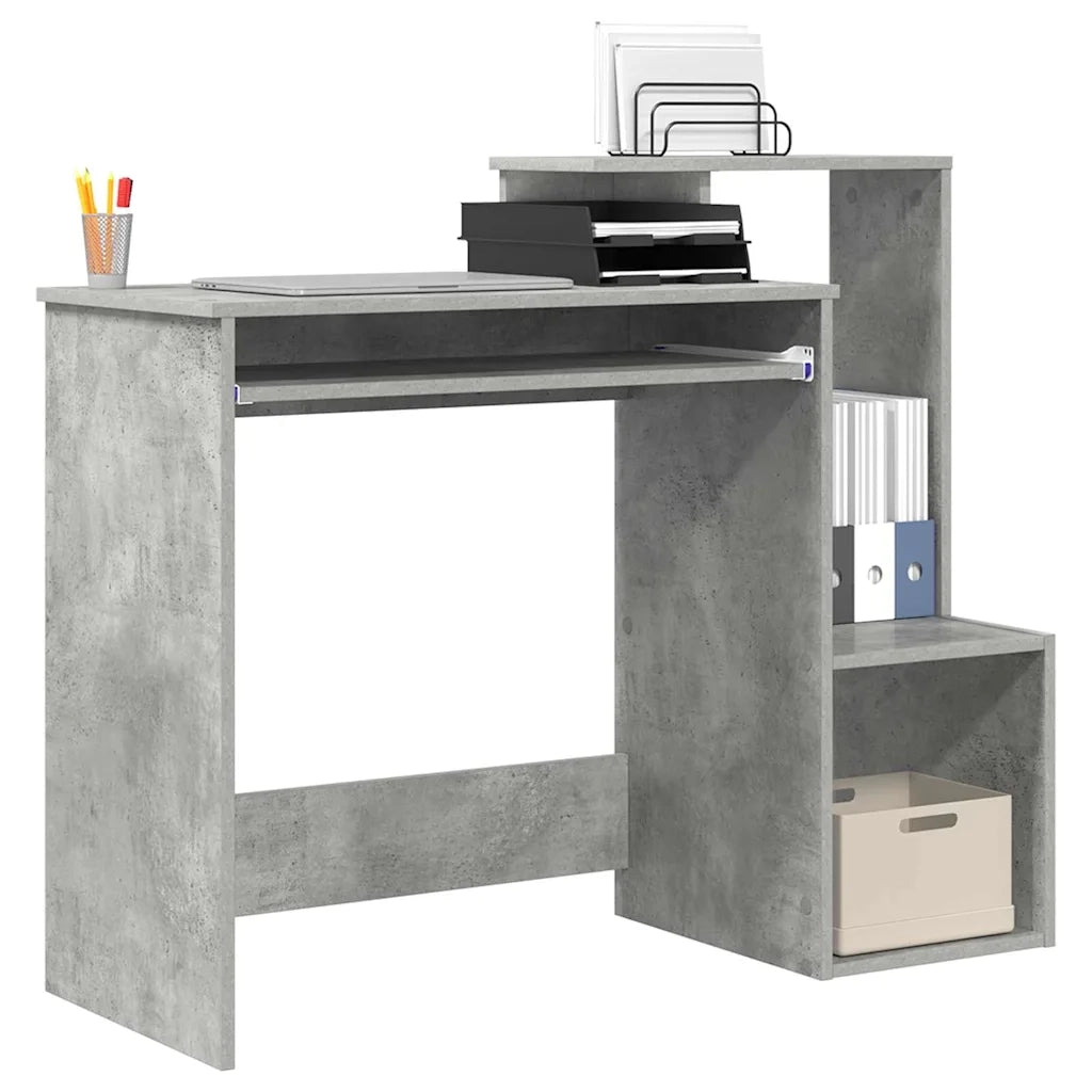 Scrivania Grigio cemento 106 x 41 x 88.5 cm Legno multistrato 869469