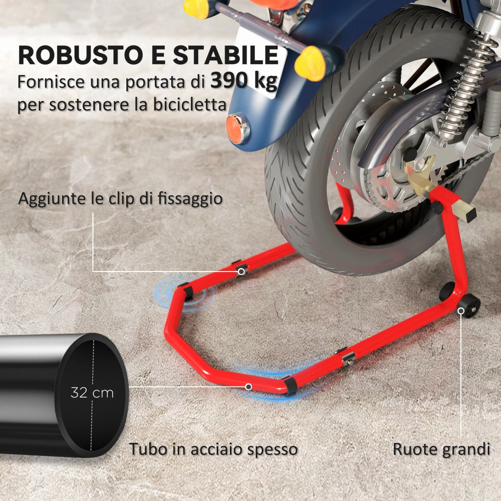 Cavalletto Moto Anteriore e Posteriore ¨C Minimal ¨C Rosso