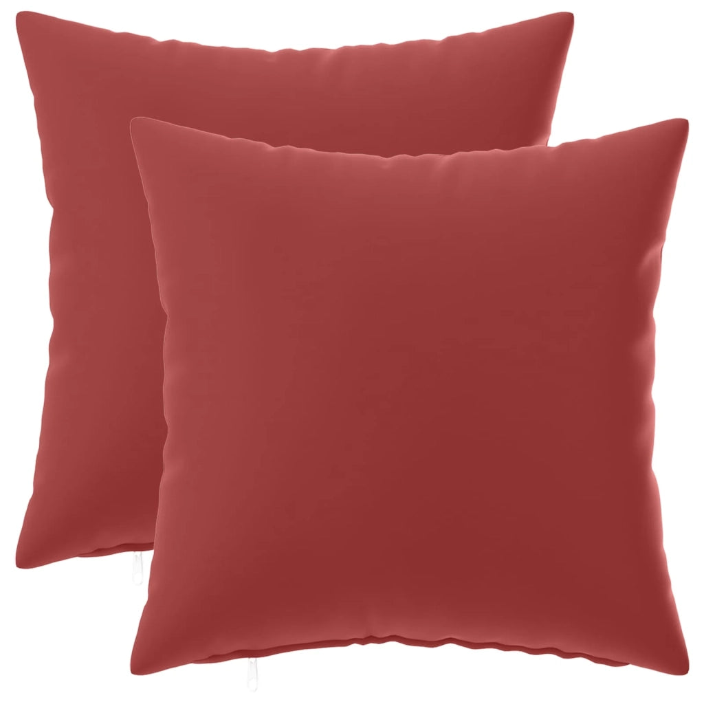 Federa 2 pcs HEERLEN Rosso Vino 30 x 30 cm Poliestere 907527