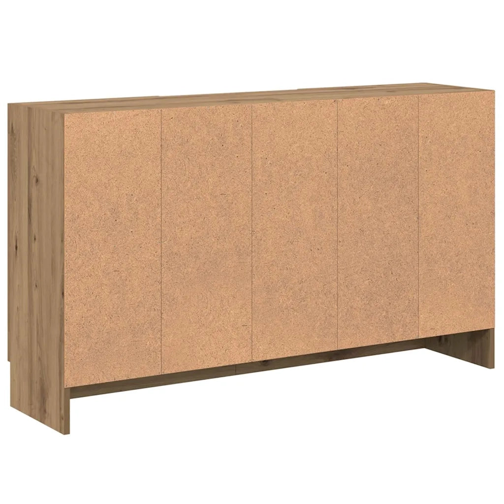 Credenza-Buffet-Armadio da cucina Rovere Artigianale 120x30,5x70 cm in Truciolato 383196