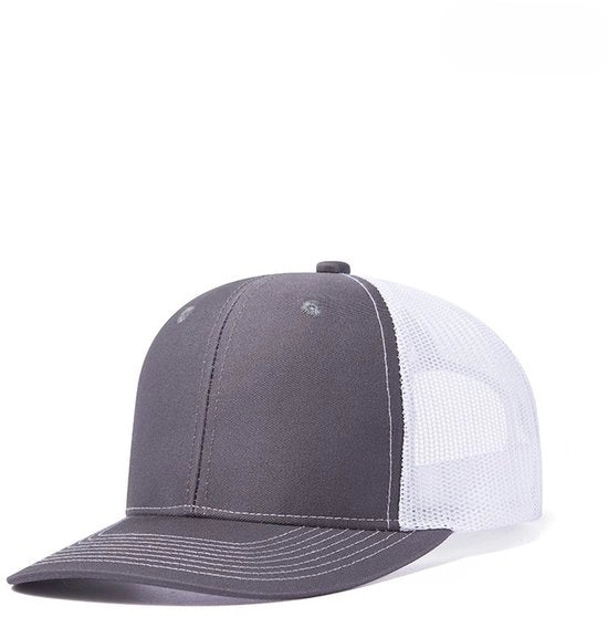 Cappello da Baseball per Uomo - Cappello da Baseball per Uomo Respirante - Cappello da Baseball per Uomo e Donna - Houtskool e Wit Gaas
