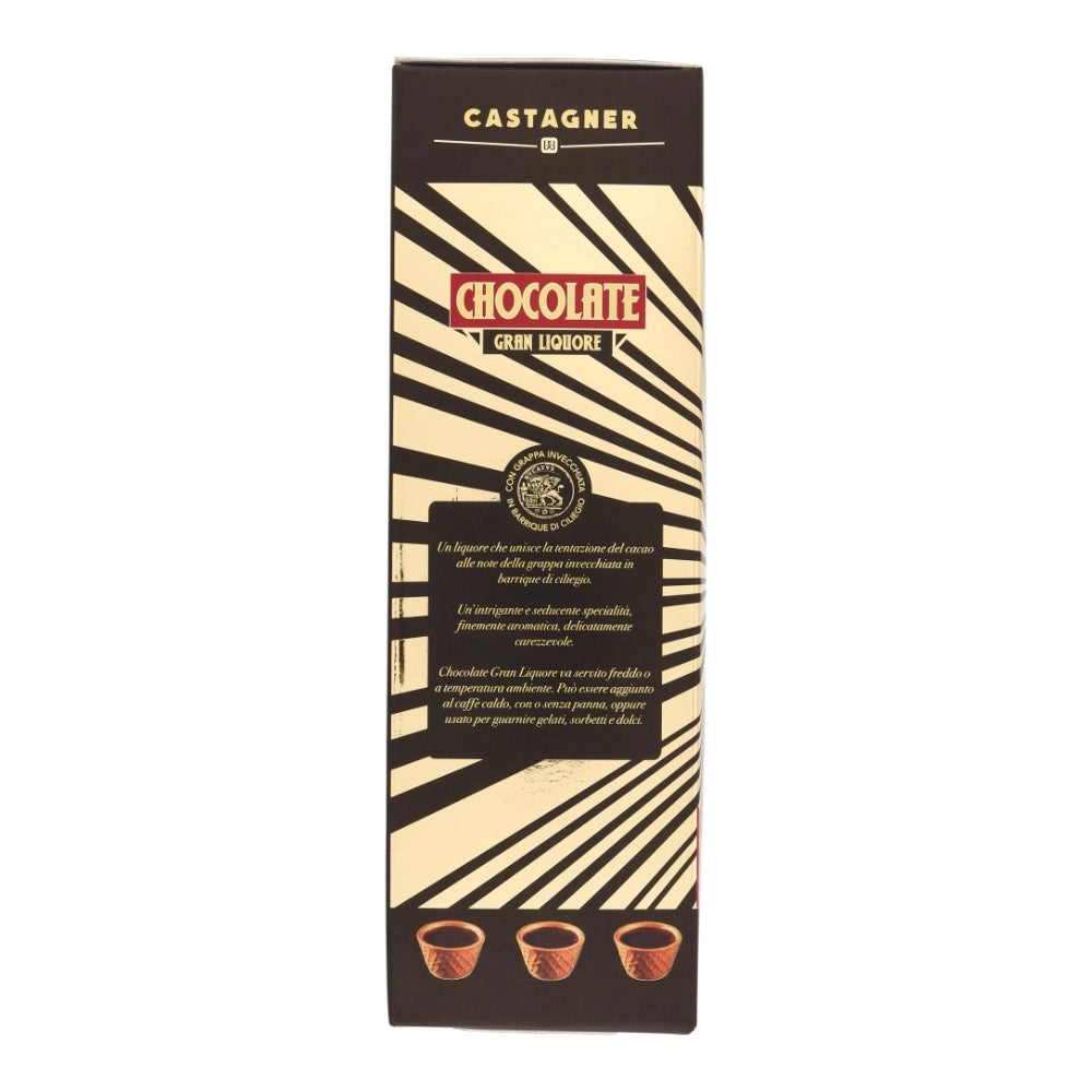 Castagner chocolate gran liquore da 35 cl con 12 bicchierini in cialda