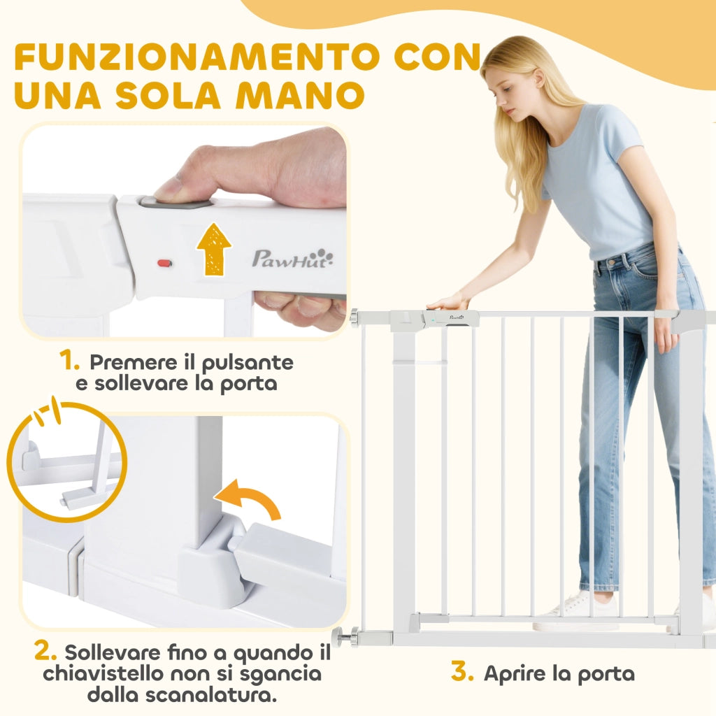 Cancelletto Sicurezza per Cani ¨C Minimal ¨C Regolabile 76-97 cm