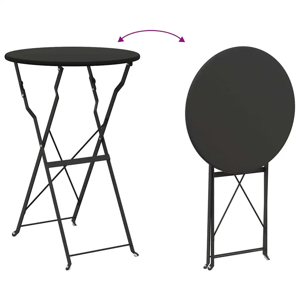 Set Bistro Pieghevole 3 pcs Antracite Acciaio 42002972