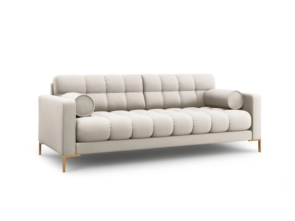 Cosmopolitan Design - Divano "Bali" 3 posti in tessuto strutturato beige 